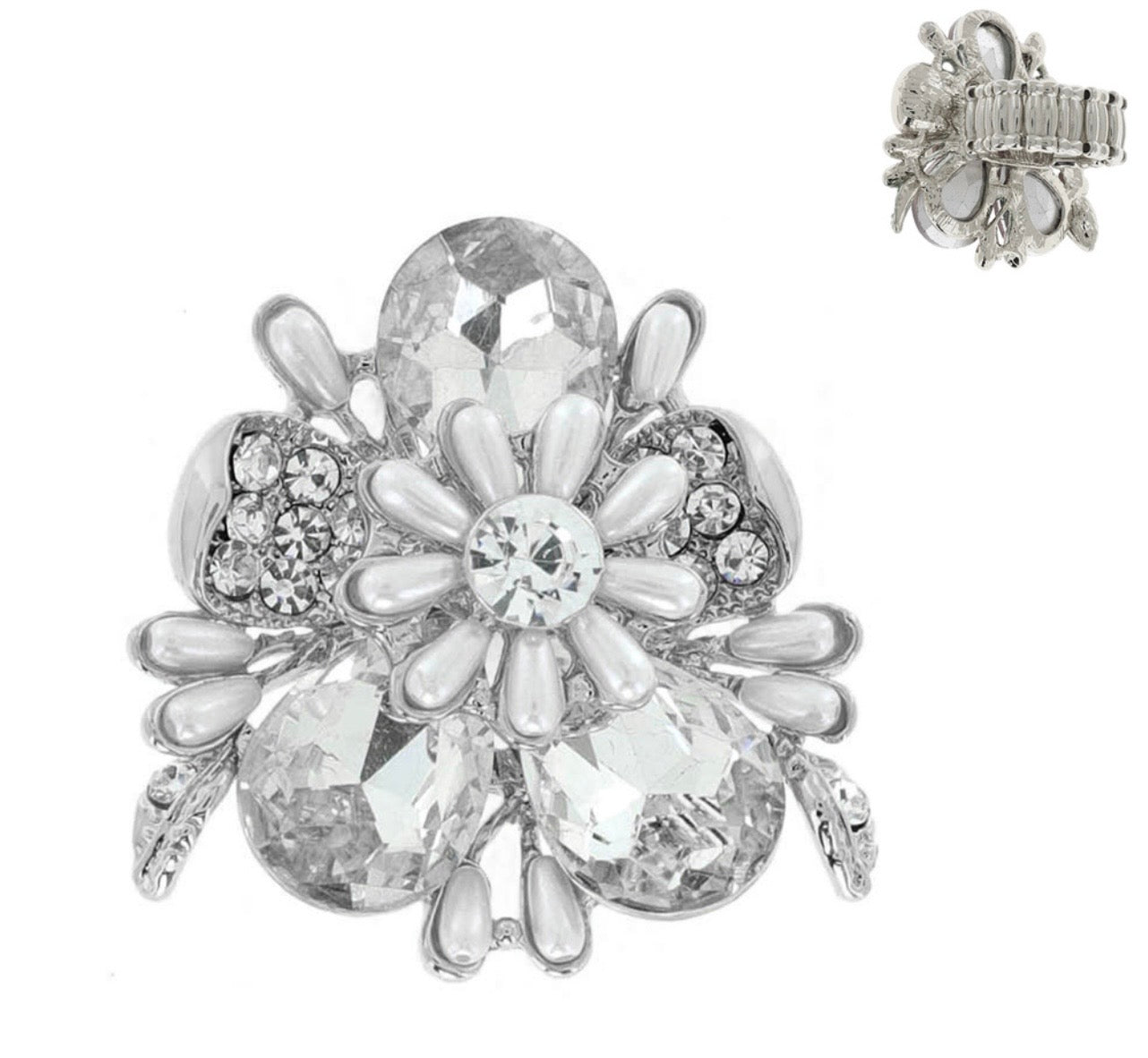 Silver Flower Ring