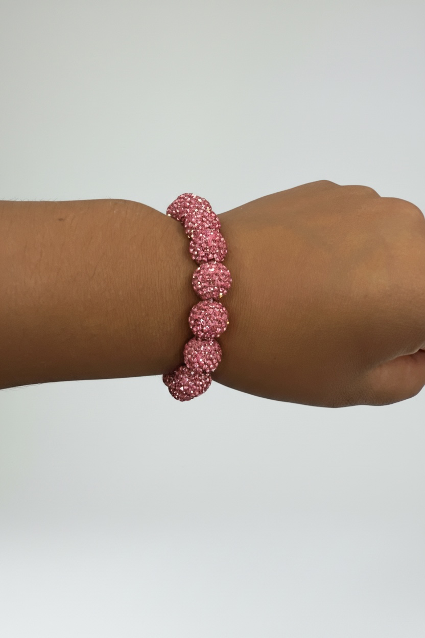 Pink ceramic bracelet