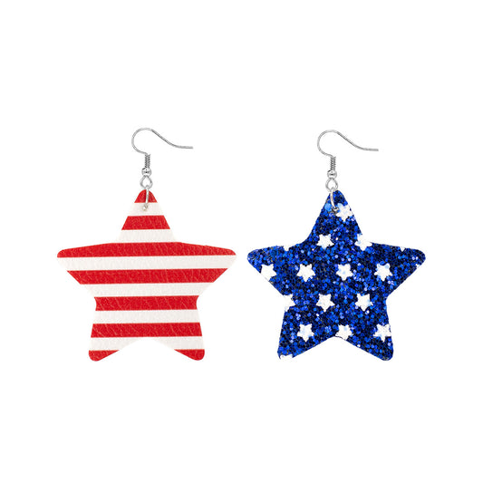Star  USA Flag earrings