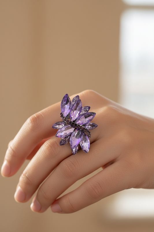 Purple flare out ring