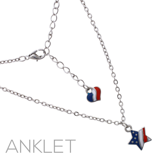 USA Flag Anklet