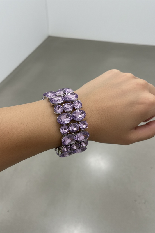 Purple cuff bracelet