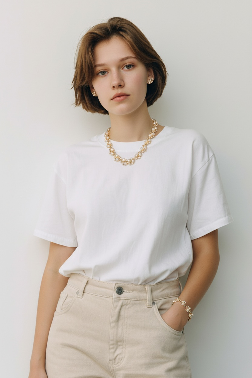 AB pearl necklace