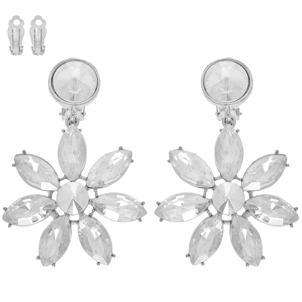 Clear Clip On earrings