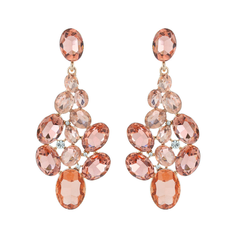 Rose gold Cluster earring