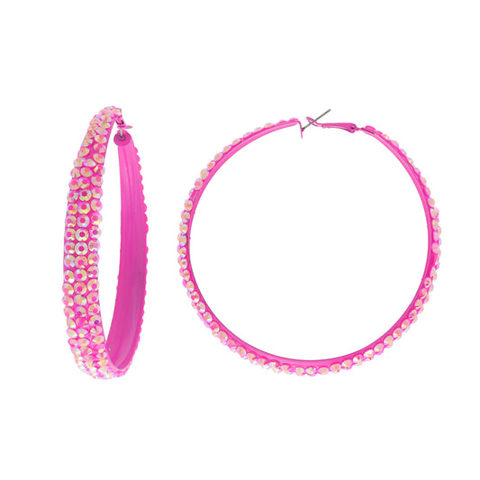 Hot Pink Hoops