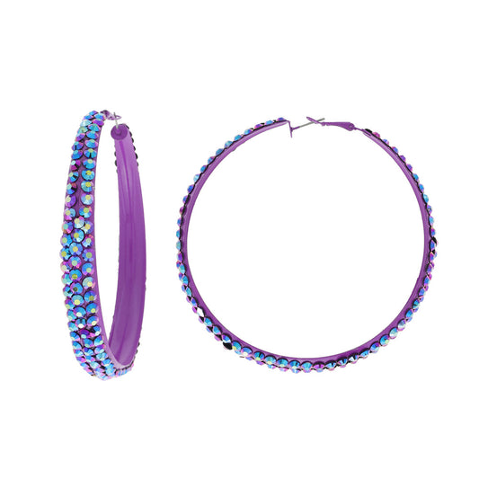 Dark Purple AB Hoops