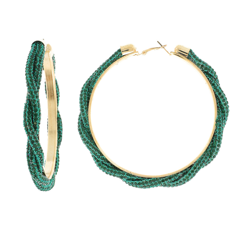 Green Twist hoop