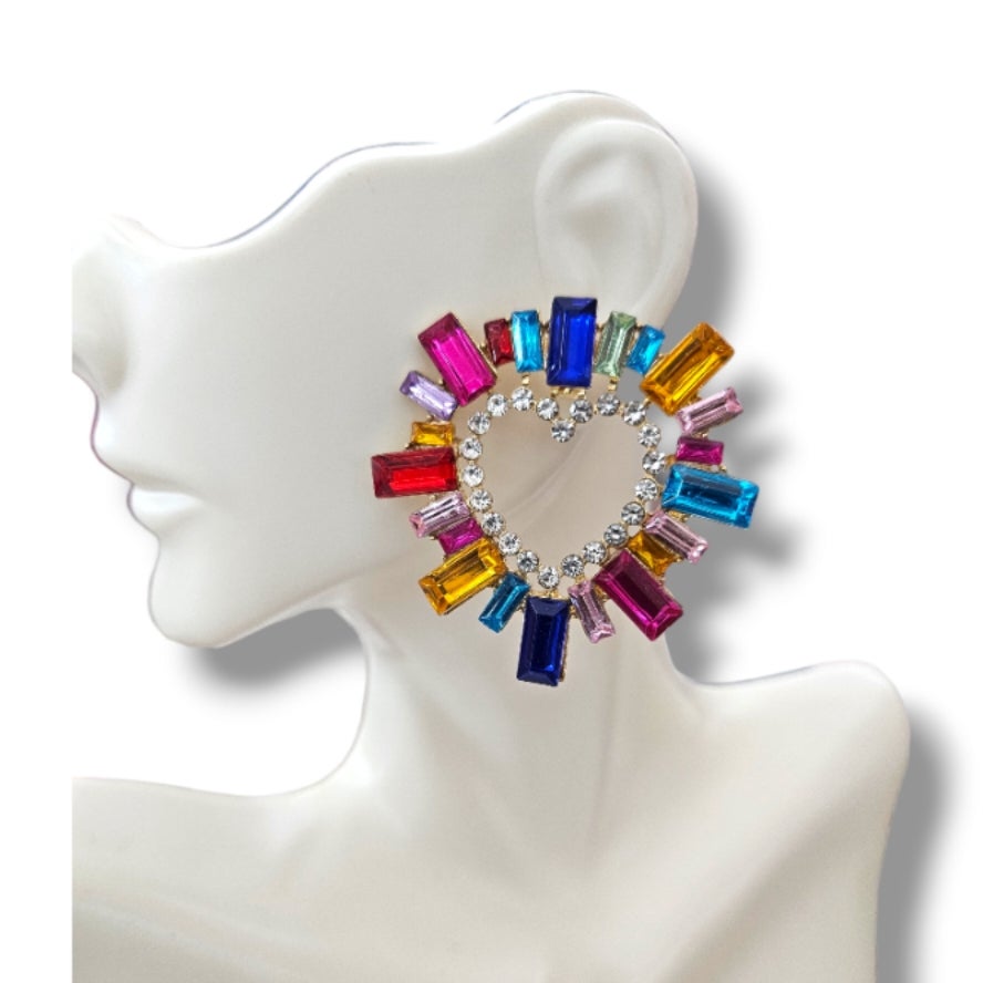Post Colorful Heart cut out