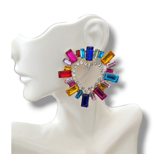 Post Colorful Heart cut out