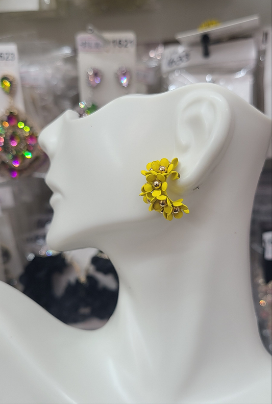 Yellow Flower half hoop