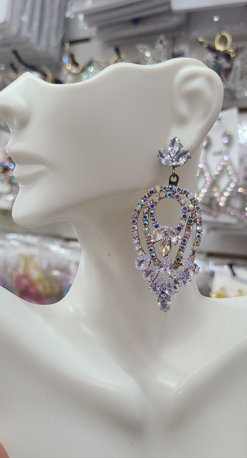 Post AB Zirconia Earrings