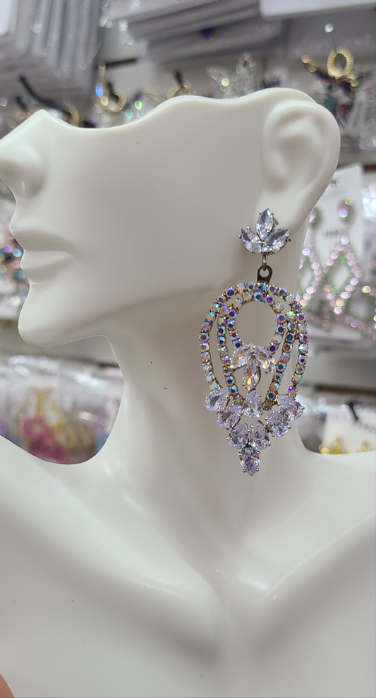 Post AB Zirconia Earrings