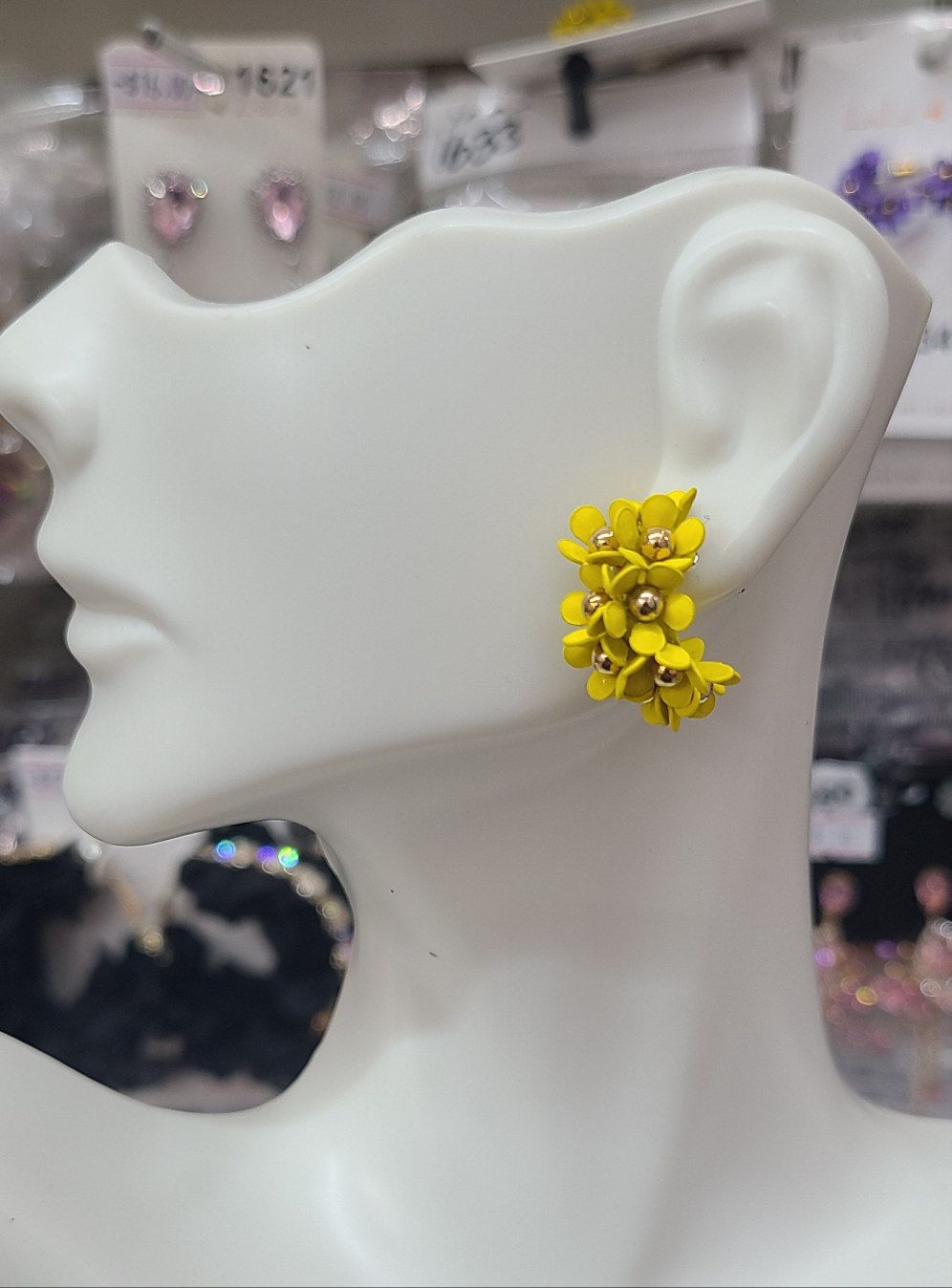 Yellow Flower half hoop