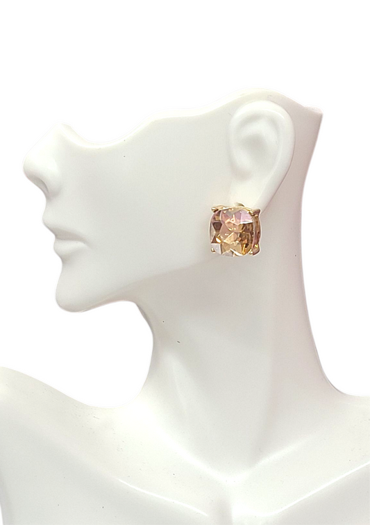 Topaz studs earrings