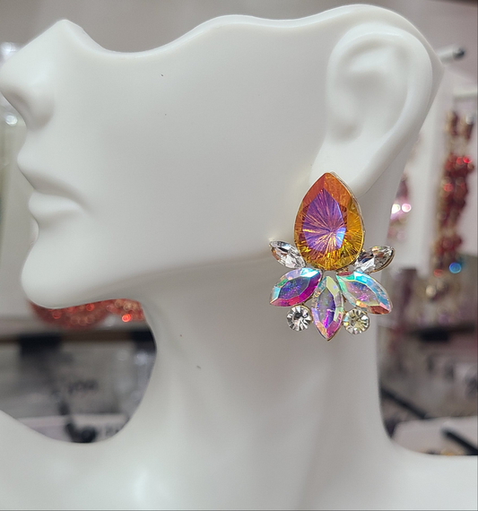 Topaz Ab Earrings