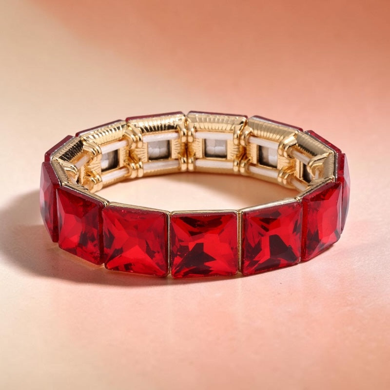 Red Square Bracelet