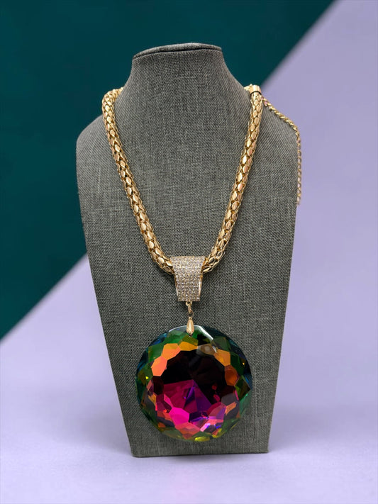 Chunky oil slick Necklace