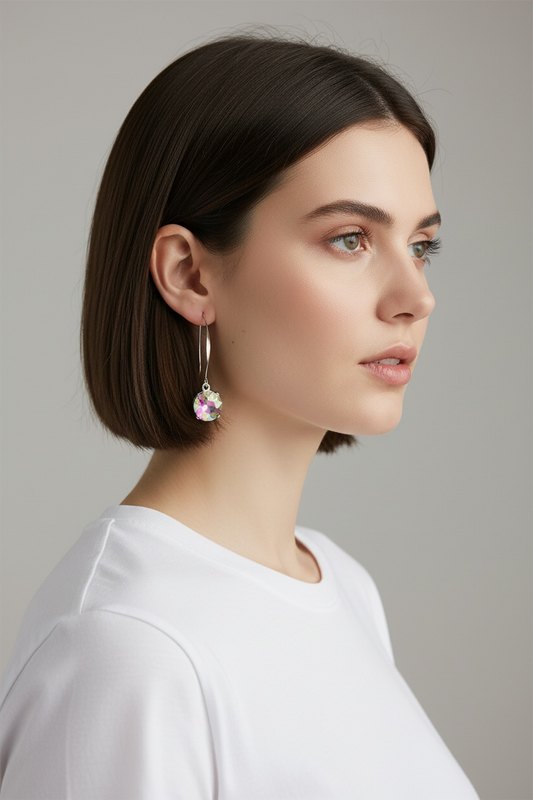 Ab fish hook earrings