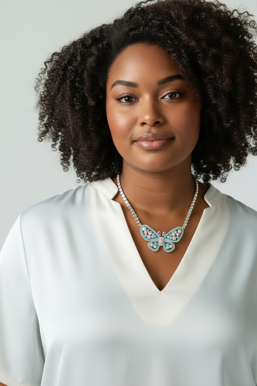 Blue Butterfly necklace