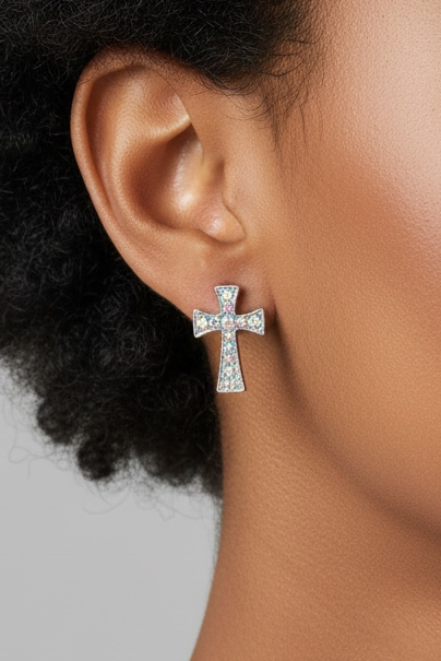 AB cross studs