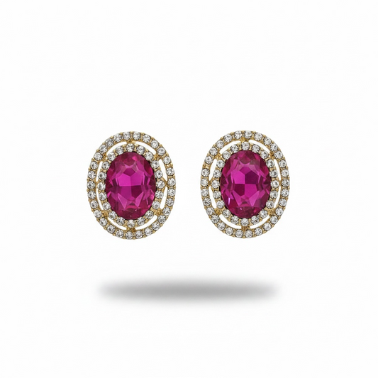 Hot pink studs