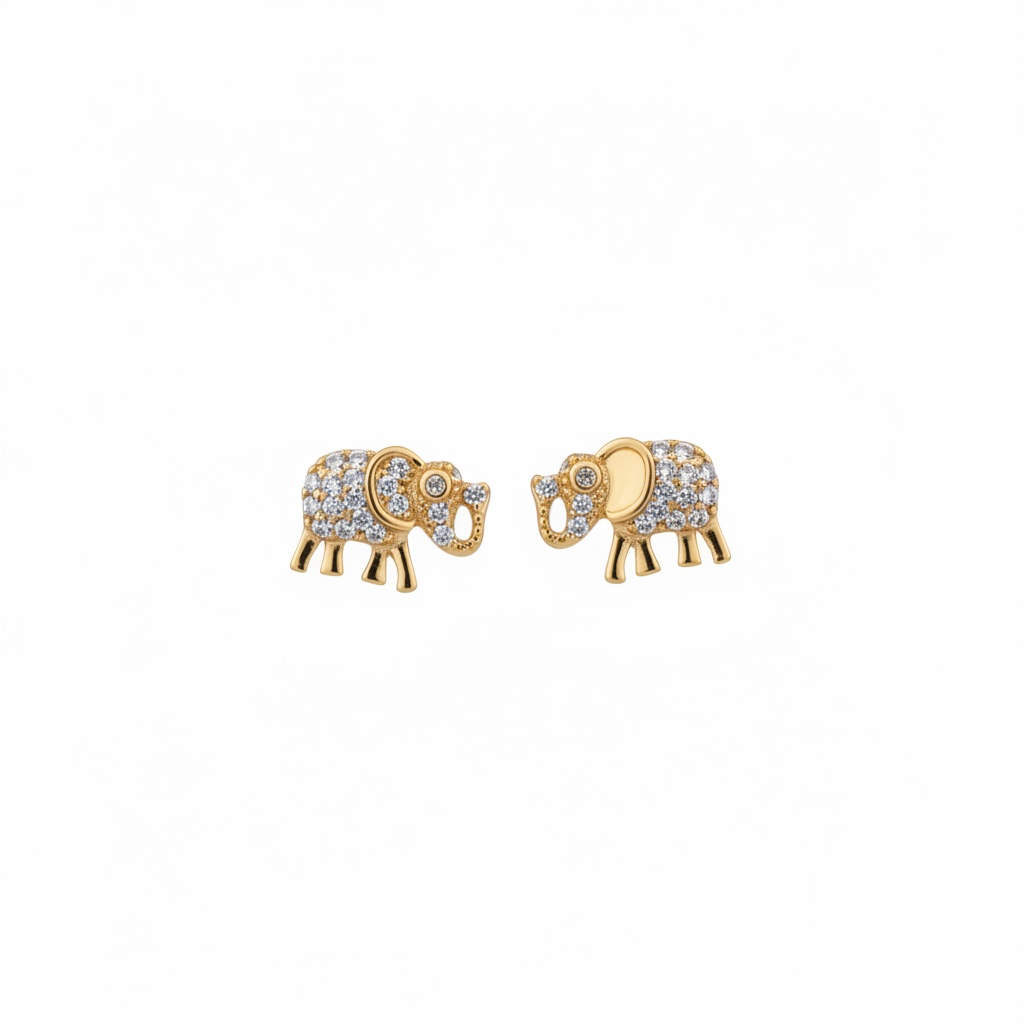 Elephant cz studs