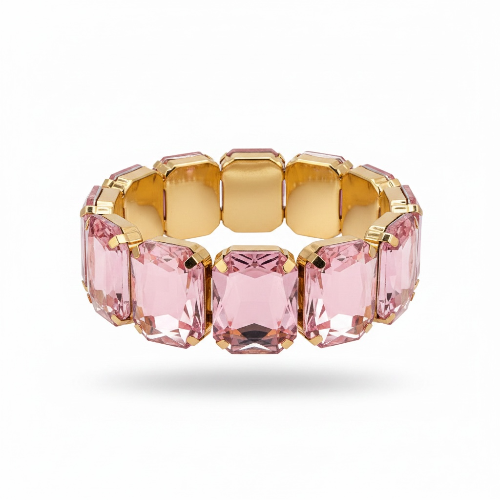 Light pink gold bracelet