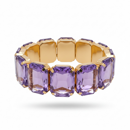 Purple gold bracelet
