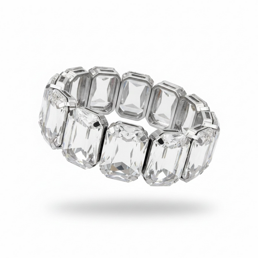 Silver rhinestone bracelet