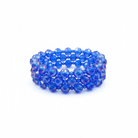 Blue 3 layer bracelets