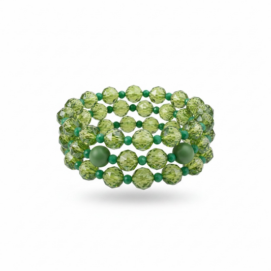 Green 3 layer bracelets