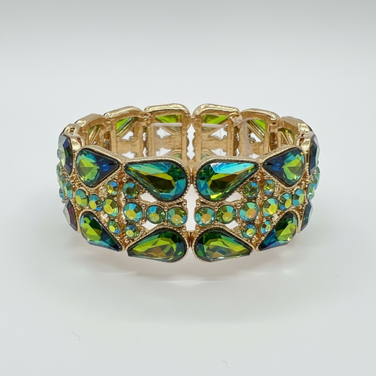 Oil slick gold bracelet