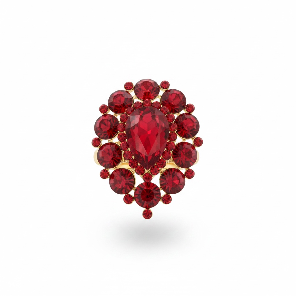 Red statment ring