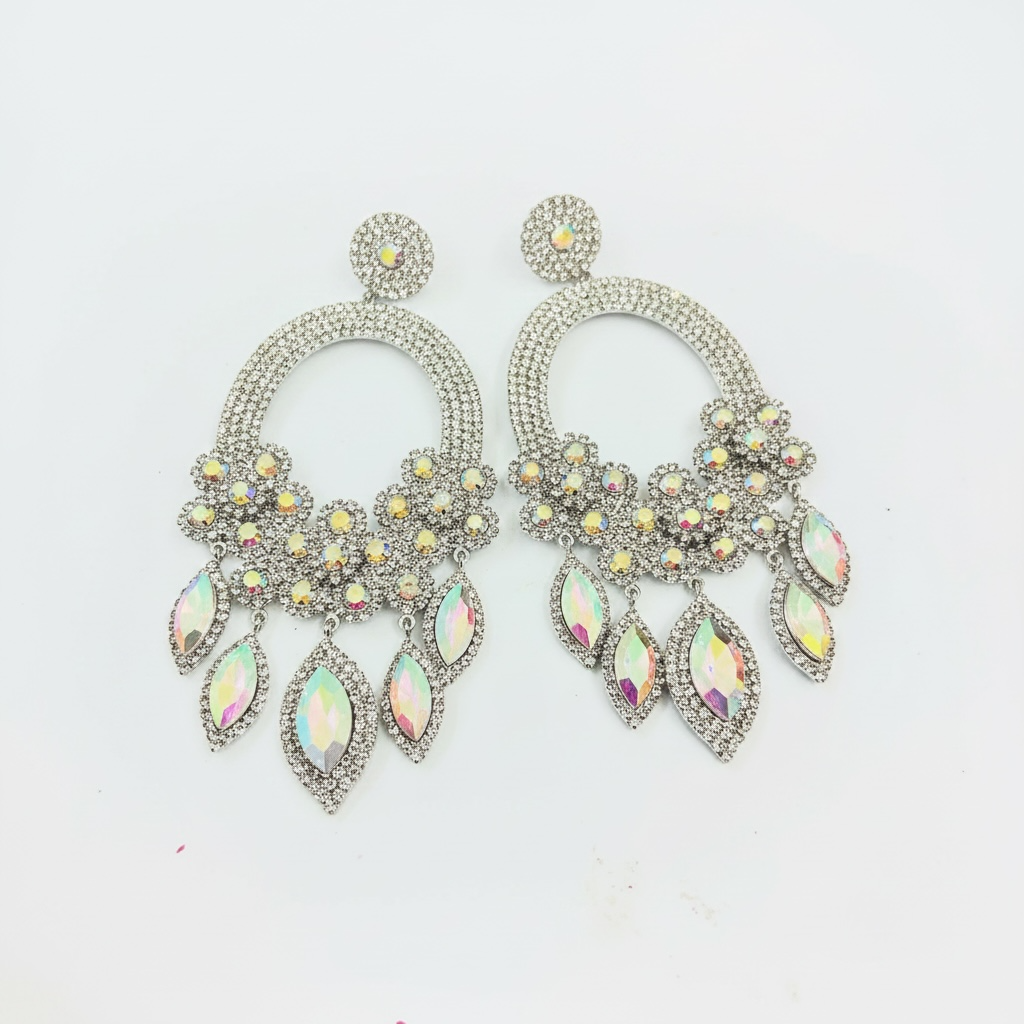 AB statement hoop earring
