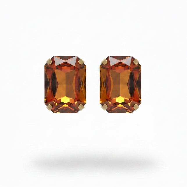 Orange Brown AB studs