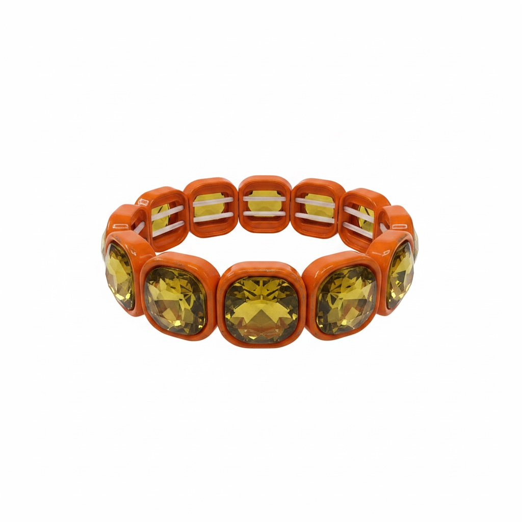 Orange square Bracelet