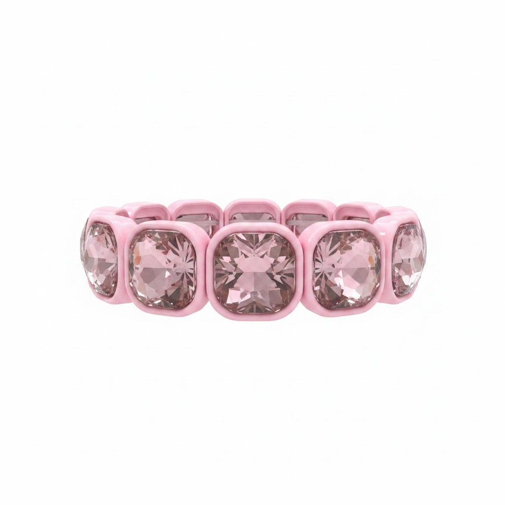 Light pink square bracelet