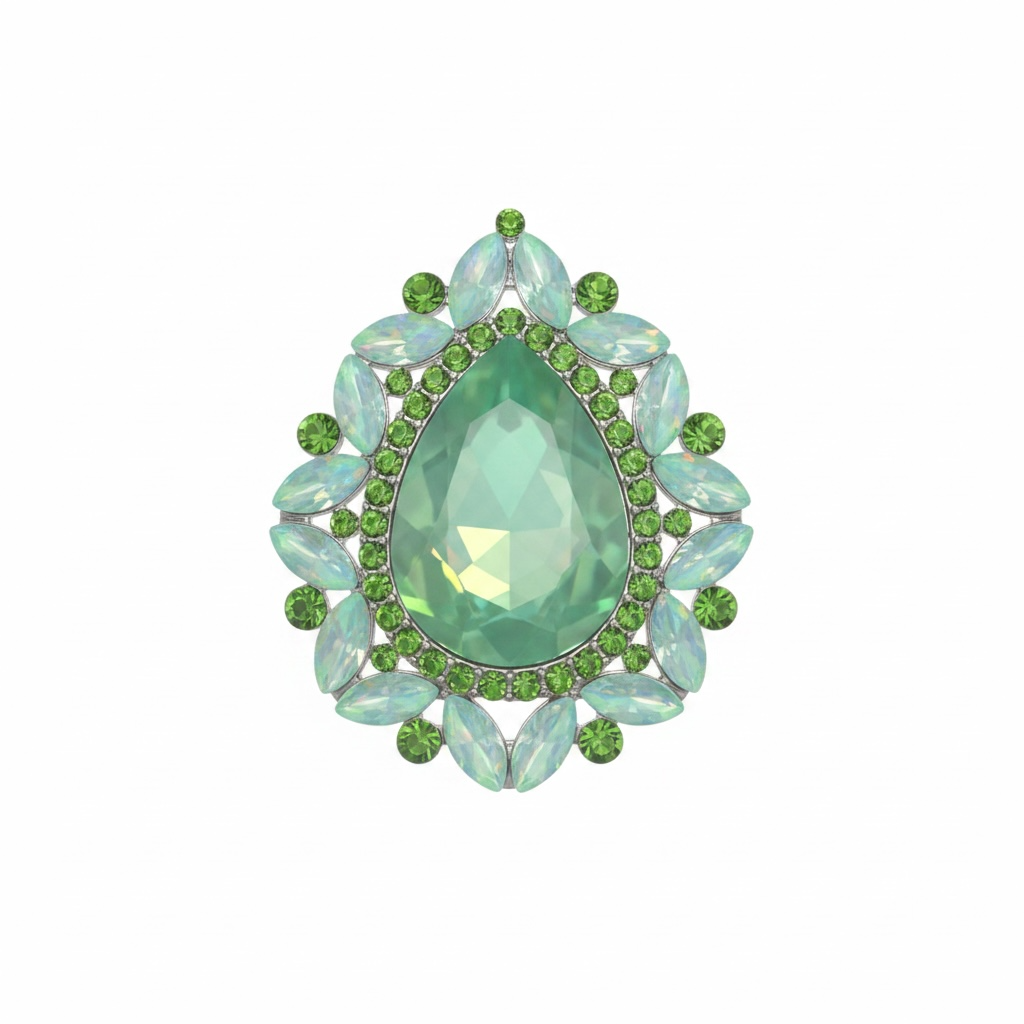 Mint green opal ring stretchy