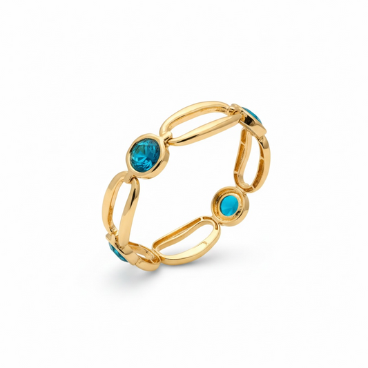 Blue gold bracelet