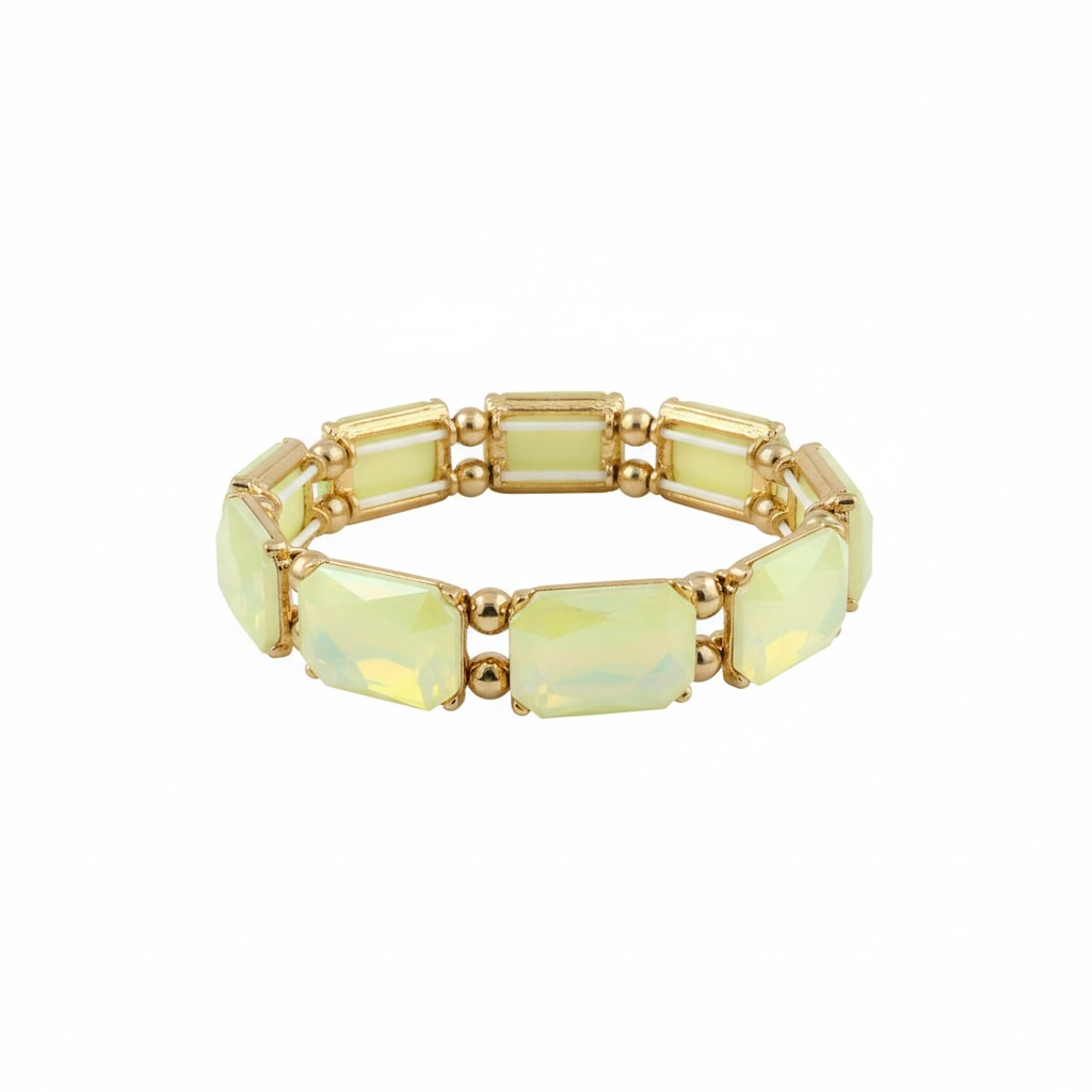Yellow opal dainty bracelet