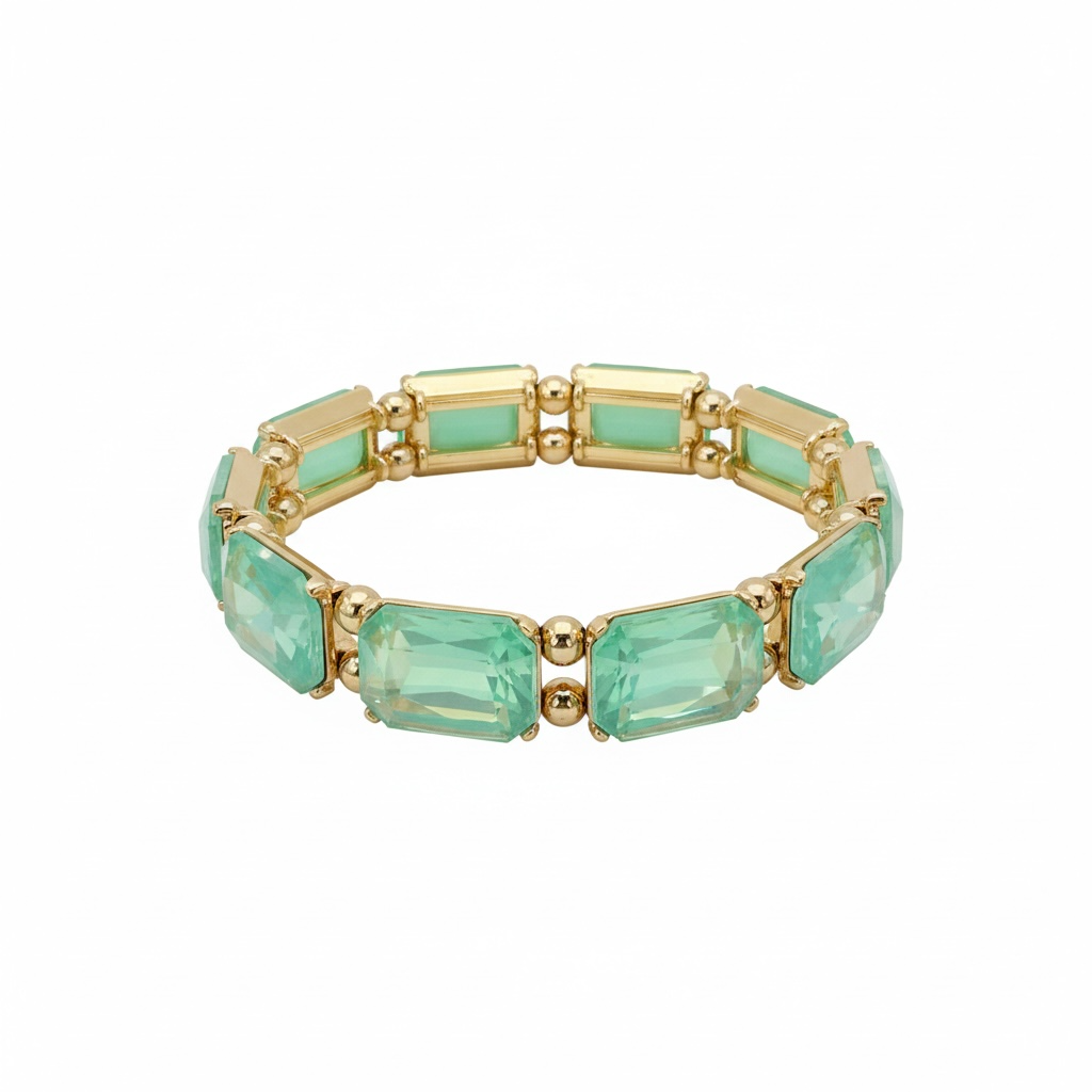 Mint opal dainty bracelet
