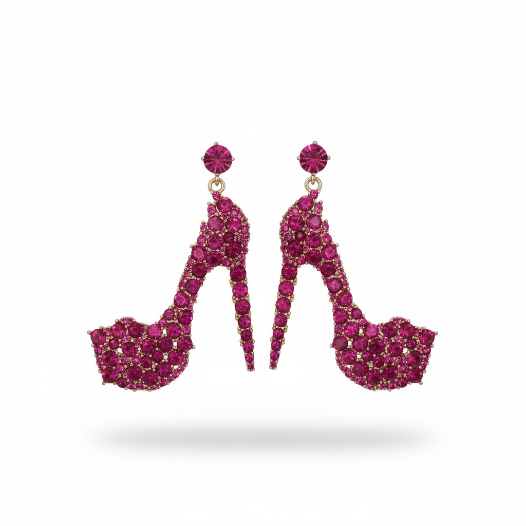 CZ hot pink heels
