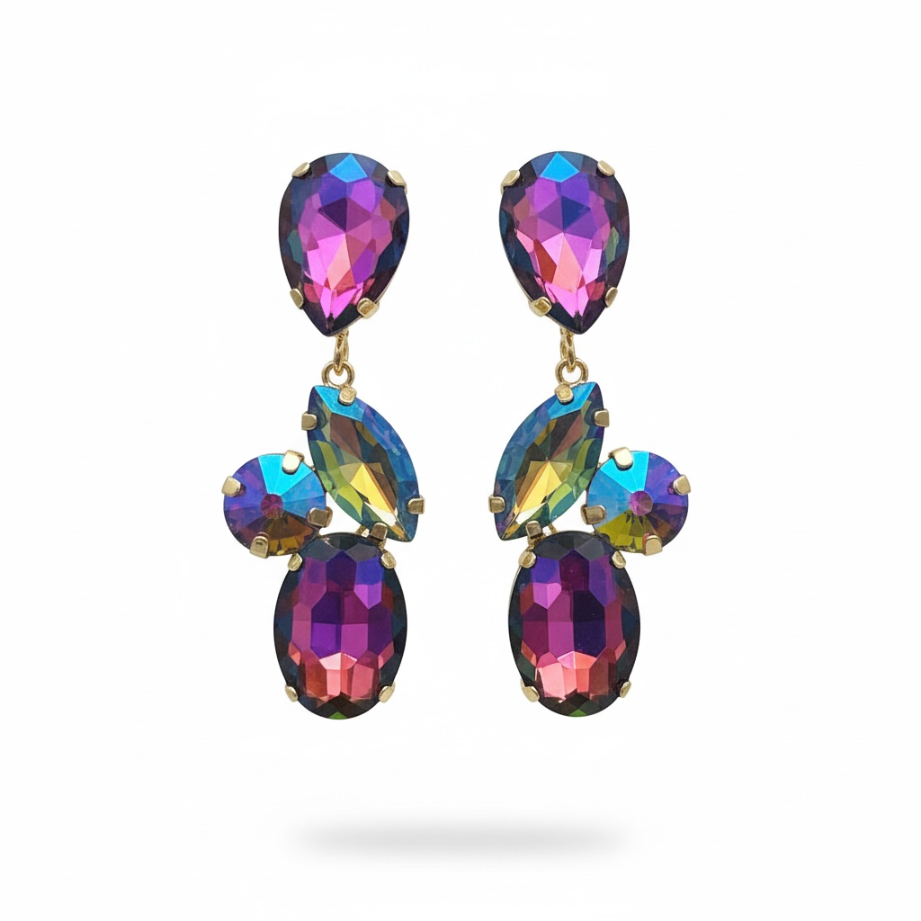 Blue Ab earrings  drop