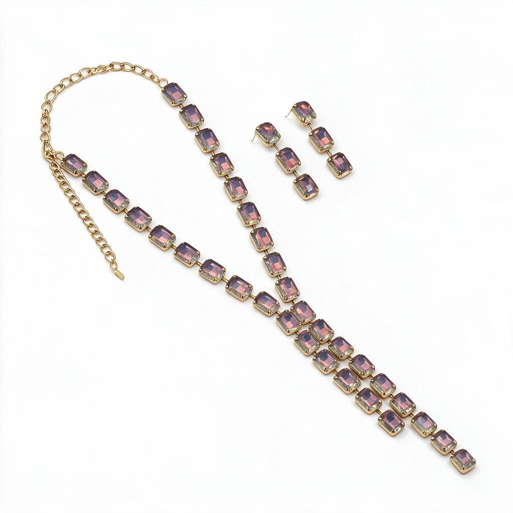 Fall colored split necklace