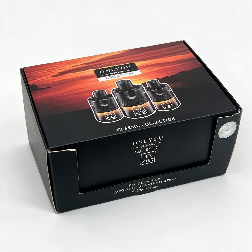Black perfume box for men