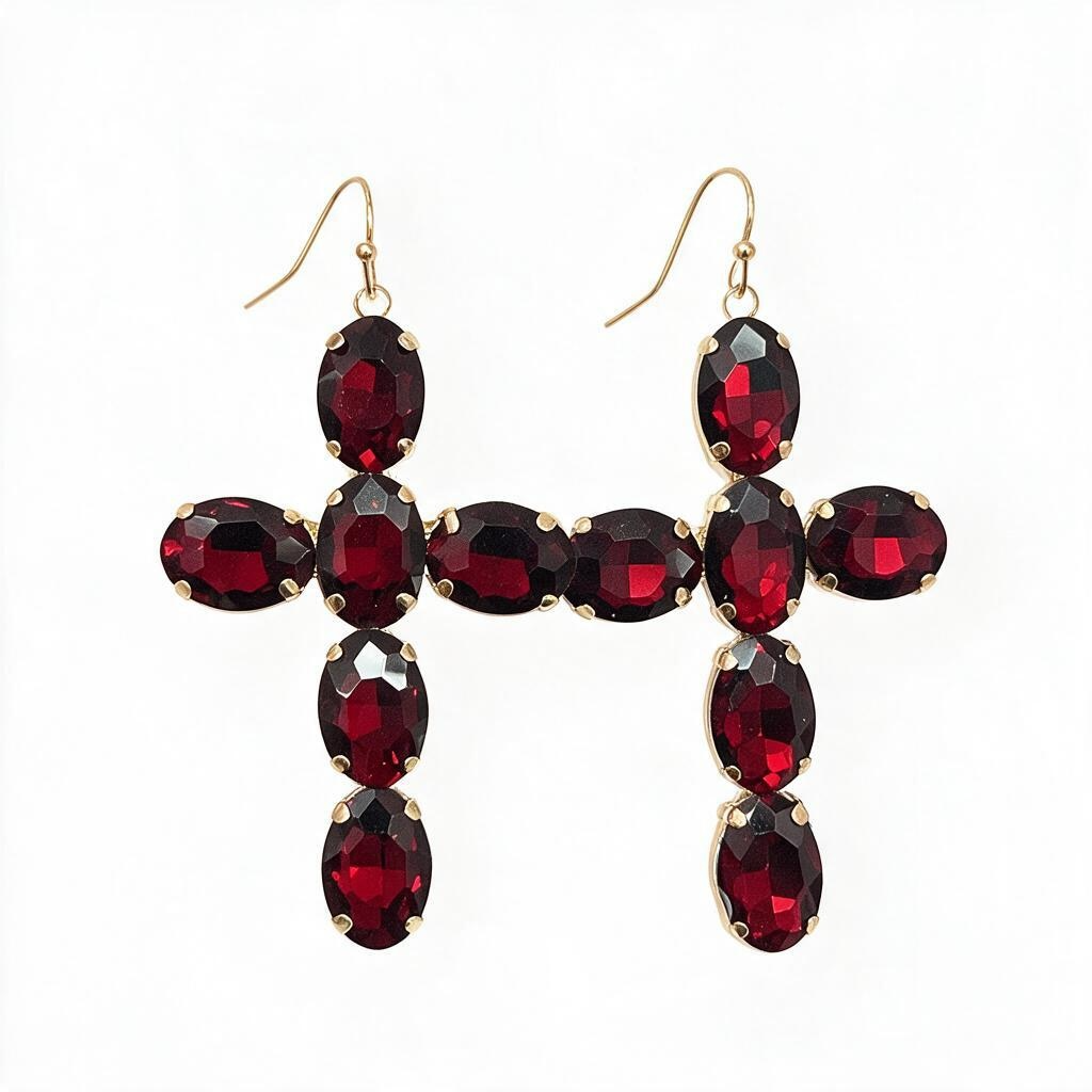 Red Cross earrings