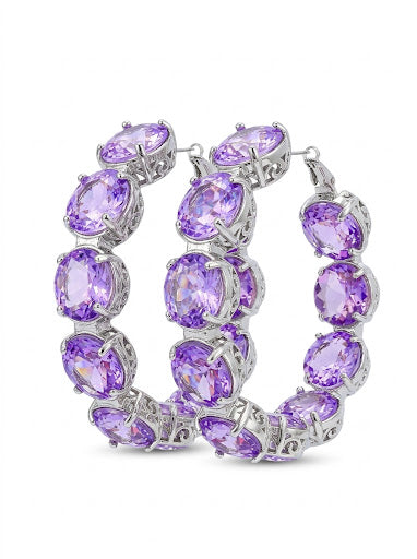 Lavender  Hoops