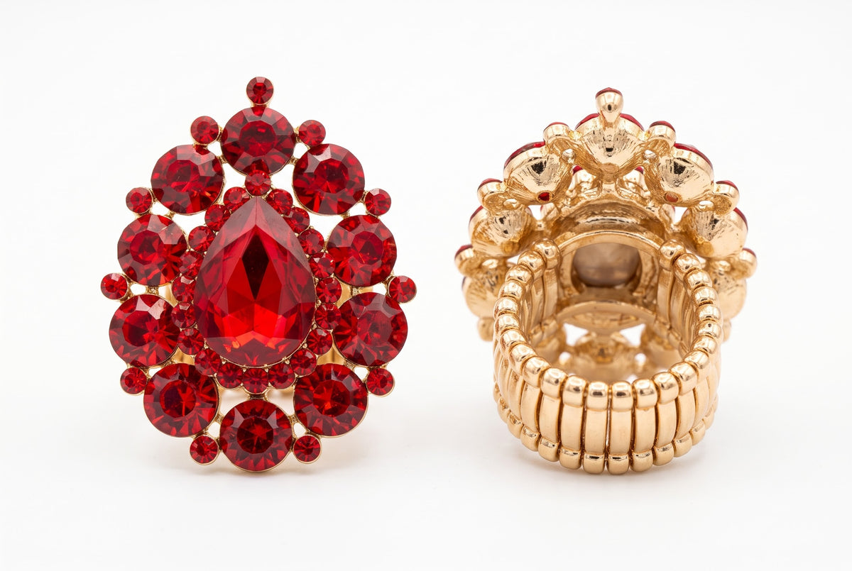 Red Oval Ring