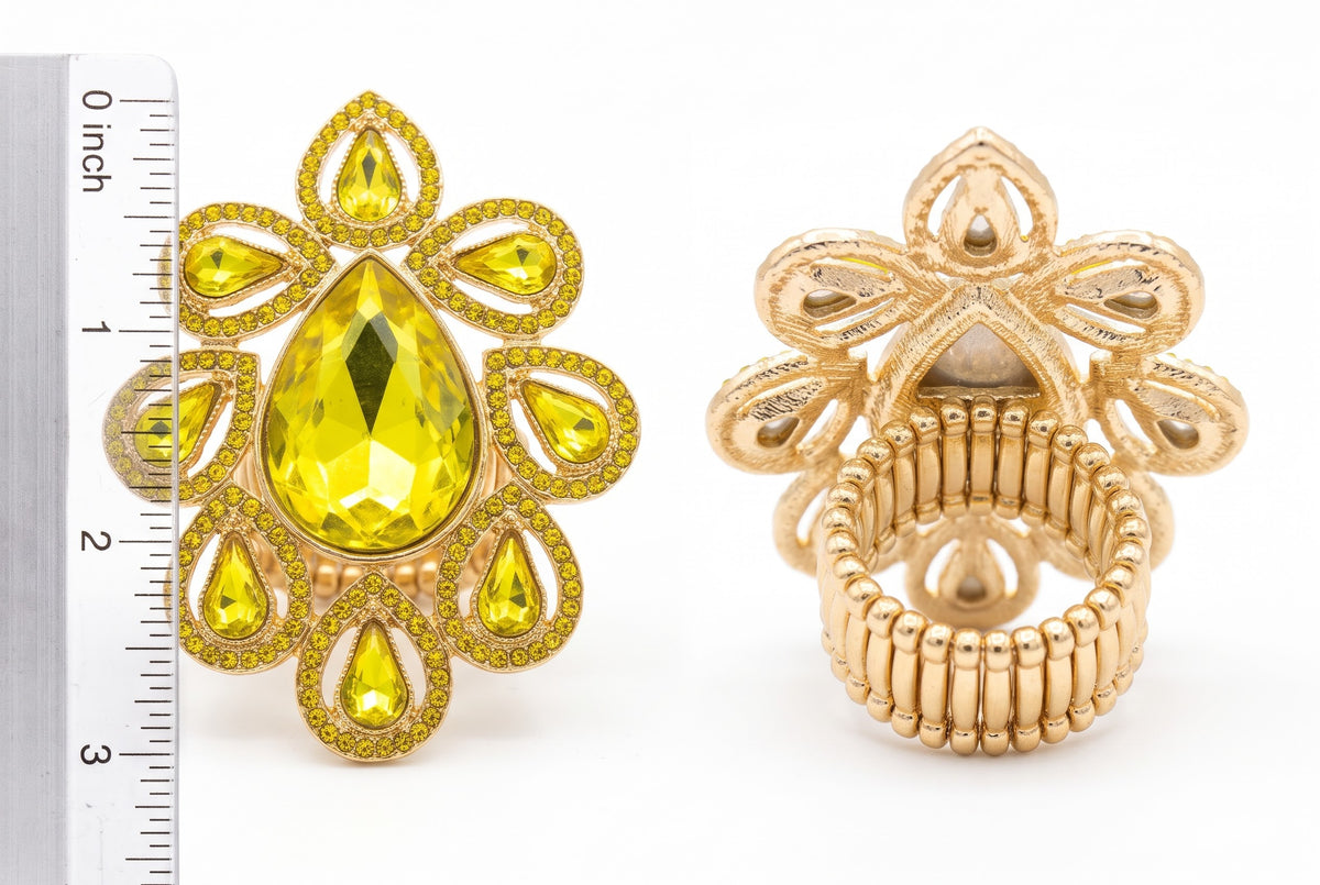 Yellow Statement Ring